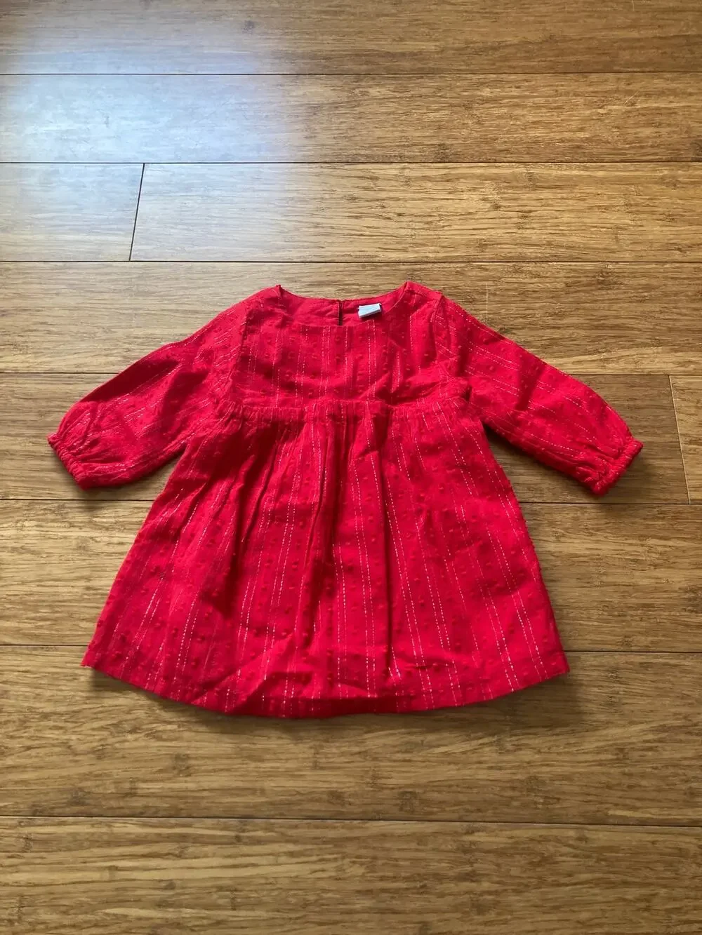 Old Navy Baby Girl Red Pullover Dress, Size 3-6M